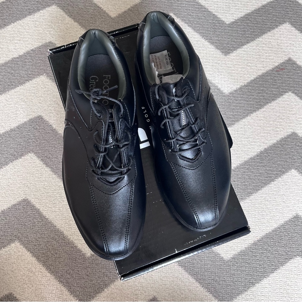 Footjoy Men's Greenjoys Black Golf Shoes